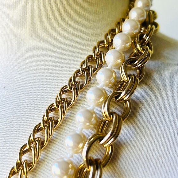 Vintage Joan Rivers Convertible Three Strand Necklace - Picture 4 of 7
